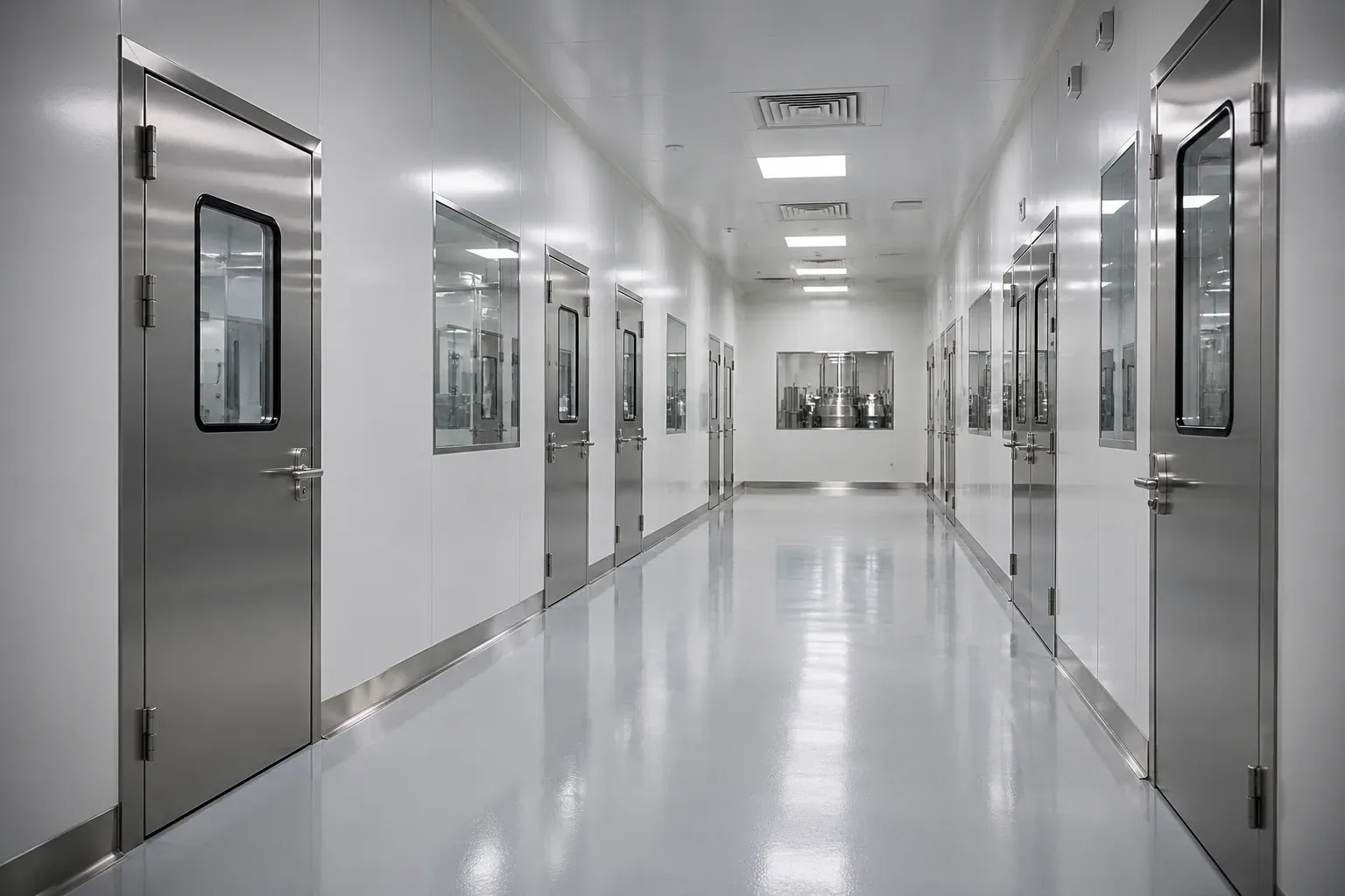 ทางเดินห้องสะอาดโรงงาน OEM อาหารเสริมและเครื่องสำอาง Wellness G